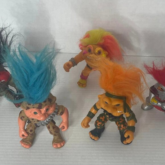 Battle Trolls lot of 5 Hasbro 1990s Battle trolls~Military ~ Wrestler ~1992 VTG - Picture 3 of 9